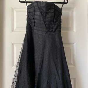 Lace strapless dress